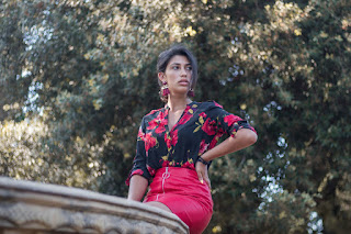 Walking in the garden